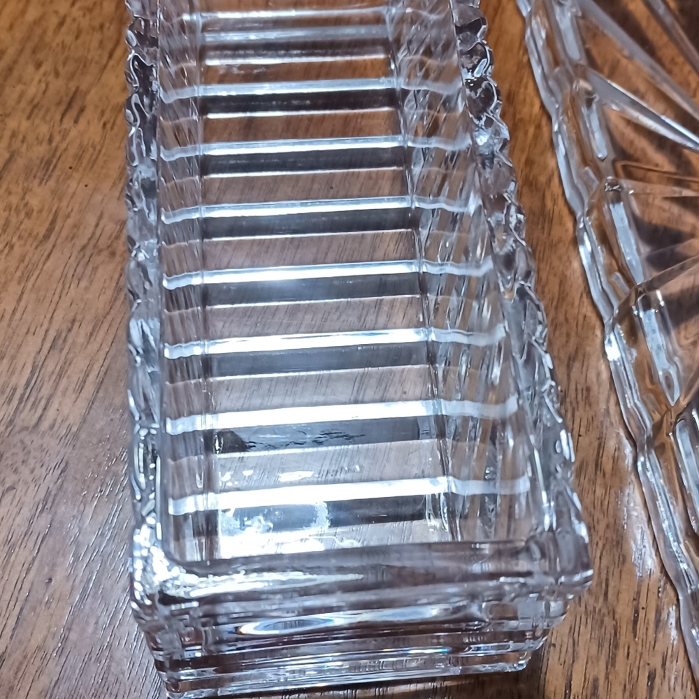 Crystal Clear Heavy Weight Butter Dish